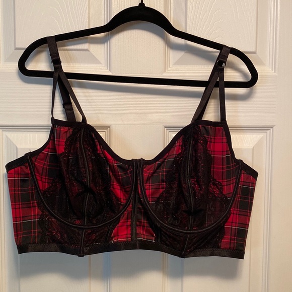 torrid Other - Brand New Torrid Red Plaid Strappy Micro Underwire Bra…size 6